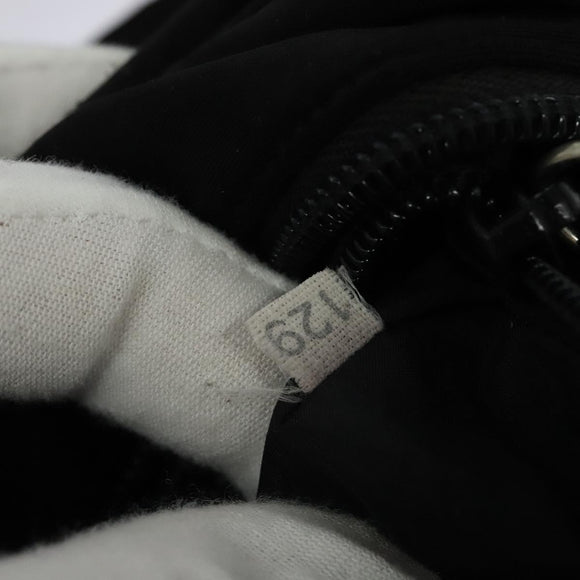 Miu Miu Shoulder Bag Nylon Black Silver Auth hk2940