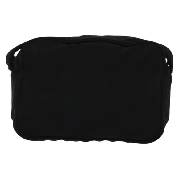 Miu Miu Shoulder Bag Nylon Black Silver Auth hk2940