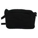 Miu Miu Shoulder Bag Nylon Black Silver Auth hk2940-2