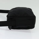 Miu Miu Shoulder Bag Nylon Black Silver Auth hk2940-3