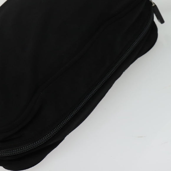 Miu Miu Shoulder Bag Nylon Black Silver Auth hk2940