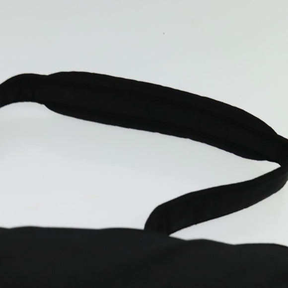 Miu Miu Shoulder Bag Nylon Black Silver Auth hk2940