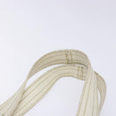 Miu Miu Tote Bag Leather White Silver Auth hk2941-8