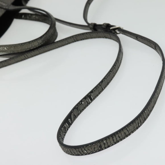 BALENCIAGA Everyday Tote XS Tote Bag Leather Silver Auth hk2944