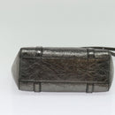 BALENCIAGA Everyday Tote XS Tote Bag Leather Silver Auth hk2944-13