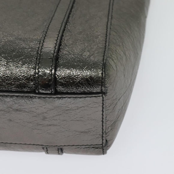 BALENCIAGA Everyday Tote XS Tote Bag Leather Silver Auth hk2944