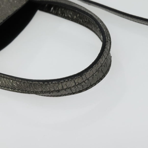 BALENCIAGA Everyday Tote XS Tote Bag Leather Silver Auth hk2944