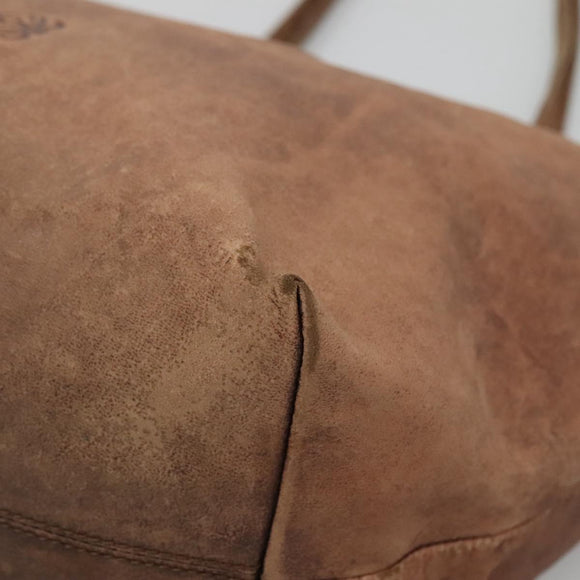 LOEWE Anagram Tote Bag Leather Brown Auth hk2945