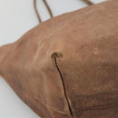 LOEWE Anagram Tote Bag Leather Brown Auth hk2945-14