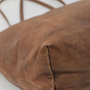 LOEWE Anagram Tote Bag Leather Brown Auth hk2945-16