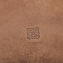 LOEWE Anagram Tote Bag Leather Brown Auth hk2945-17