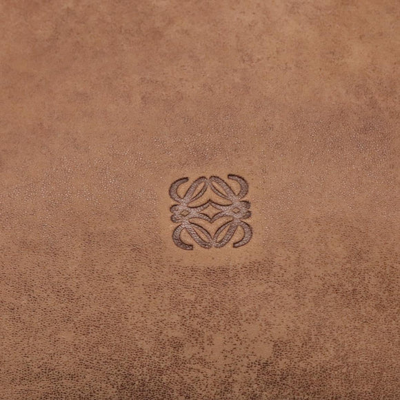 LOEWE Anagram Tote Bag Leather Brown Auth hk2945