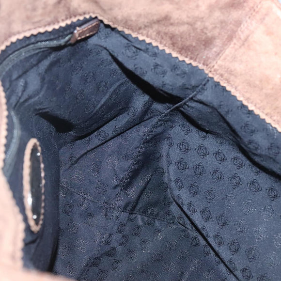 LOEWE Anagram Tote Bag Leather Brown Auth hk2945