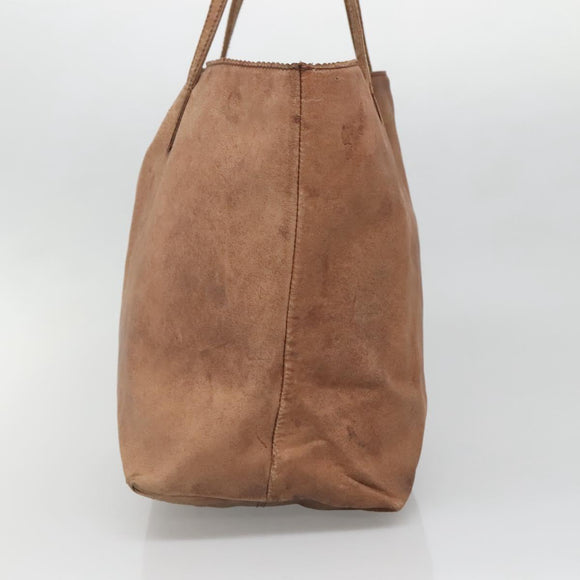 LOEWE Anagram Tote Bag Leather Brown Auth hk2945