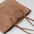 LOEWE Anagram Tote Bag Leather Brown Auth hk2945-6