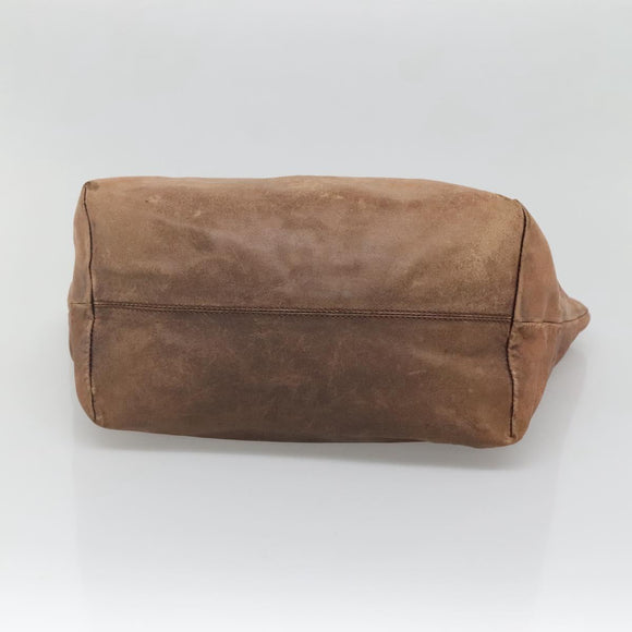 LOEWE Anagram Tote Bag Leather Brown Auth hk2945