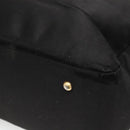 LOEWE Tote Bag Satin Black Gold Auth hk2946-15