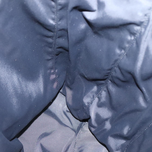 LOEWE Tote Bag Satin Black Gold Auth hk2946