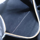 LOEWE Tote Bag Satin Black Gold Auth hk2946-21