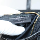 LOEWE Tote Bag Satin Black Gold Auth hk2946-12