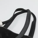 LOEWE Tote Bag Satin Black Gold Auth hk2946-8