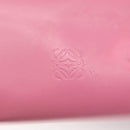 LOEWE Anagram Tote Bag Leather Pink Silver Auth hk2947-18