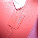 LOEWE Anagram Tote Bag Leather Pink Silver Auth hk2947-12