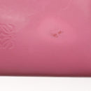 LOEWE Anagram Tote Bag Leather Pink Silver Auth hk2947-2