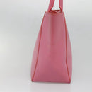 LOEWE Anagram Tote Bag Leather Pink Silver Auth hk2947-4