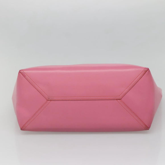 LOEWE Anagram Tote Bag Leather Pink Silver Auth hk2947