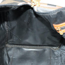 FENDI Pecan Canvas Boston Bag PVC Black Brown Auth hk2948-23