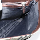 BURBERRY Nova Check Shoulder Bag Nylon Beige Silver Auth hk2950-17