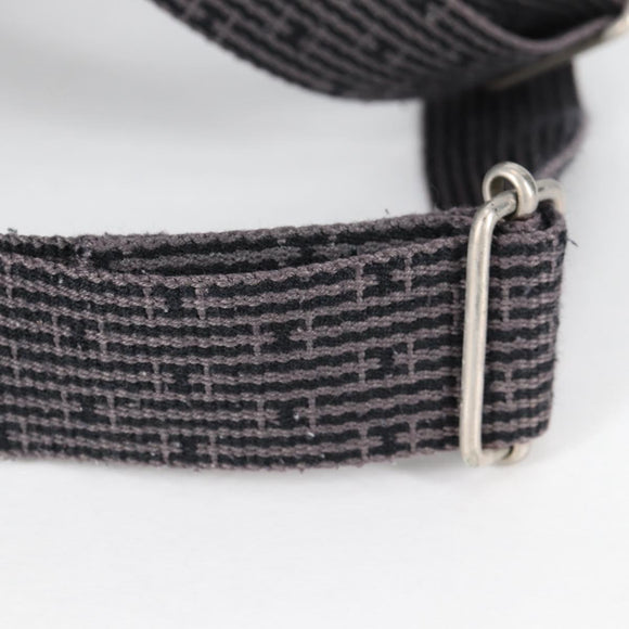 HERMES Her Line A Dos MM Backpack Canvas Gray Silver Auth hk2953