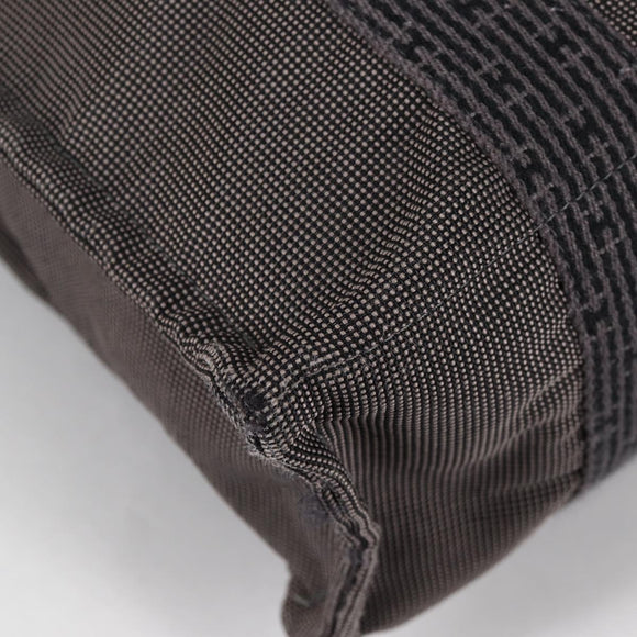 HERMES Her Line A Dos MM Backpack Canvas Gray Silver Auth hk2953