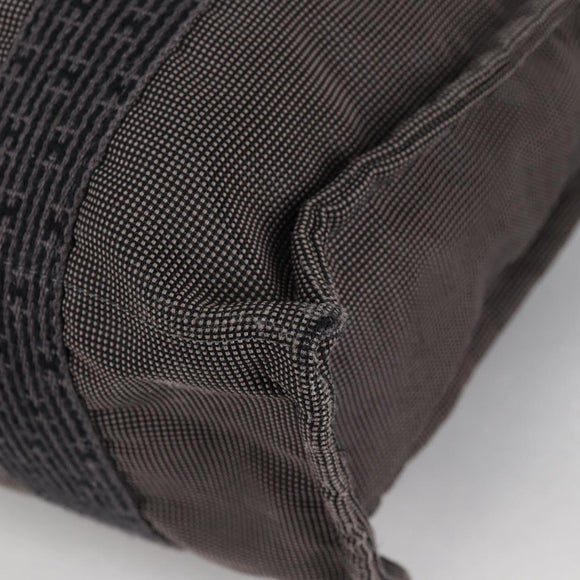 HERMES Her Line A Dos MM Backpack Canvas Gray Silver Auth hk2953