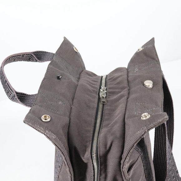 HERMES Her Line A Dos MM Backpack Canvas Gray Silver Auth hk2953