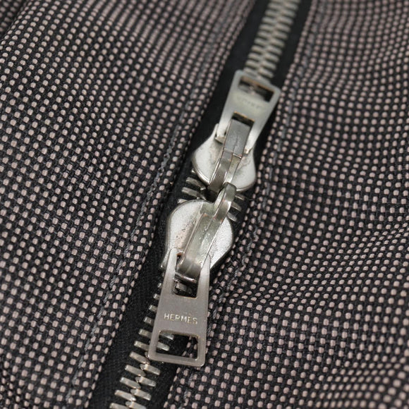 HERMES Her Line A Dos MM Backpack Canvas Gray Silver Auth hk2953