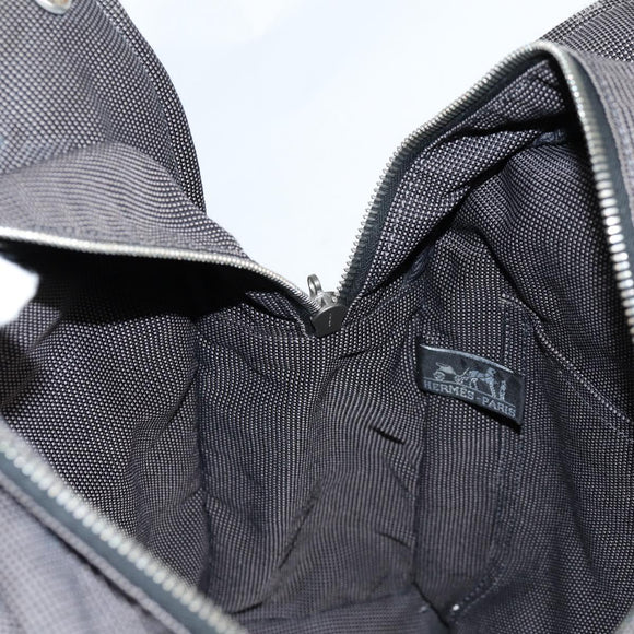 HERMES Her Line A Dos MM Backpack Canvas Gray Silver Auth hk2953