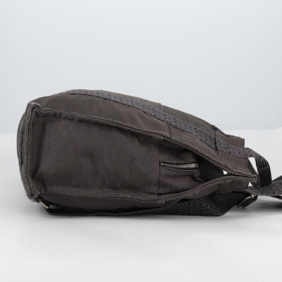 HERMES Her Line A Dos MM Backpack Canvas Gray Silver Auth hk2953