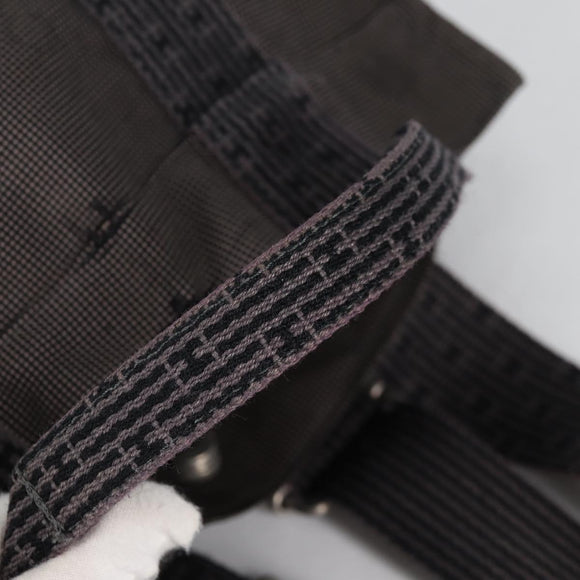 HERMES Her Line A Dos MM Backpack Canvas Gray Silver Auth hk2953