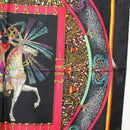 HERMES Carre 90 Scarf ""FEUX D' ARTIFICE"" Silk Black Auth hk2955-7