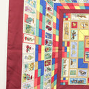 HERMES Carre 90 Scarf ""CORRESPONDANCE"" Silk Bordeaux Auth hk2956-5