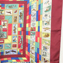 HERMES Carre 90 Scarf ""CORRESPONDANCE"" Silk Bordeaux Auth hk2956-7