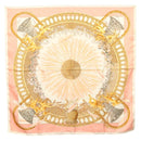 HERMES Carre 90 Scarf ""AMOURS"" Silk Pink Auth hk2958-1