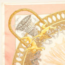 HERMES Carre 90 Scarf ""AMOURS"" Silk Pink Auth hk2958-2