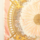 HERMES Carre 90 Scarf ""AMOURS"" Silk Pink Auth hk2958-6