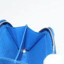 LOUIS VUITTON Monogram Clouds Trunk Necklace Wallet Blue M45440 Auth hk2959M-21