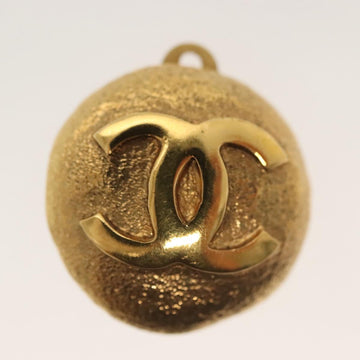 CHANEL Earring Metal Gold CC Auth hk2961 - 0