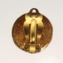 CHANEL Earring Metal Gold CC Auth hk2961-3