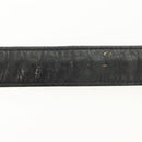 CHANEL Chain Belt Leather 34.6"" Gold Black CC Auth hk2962-10